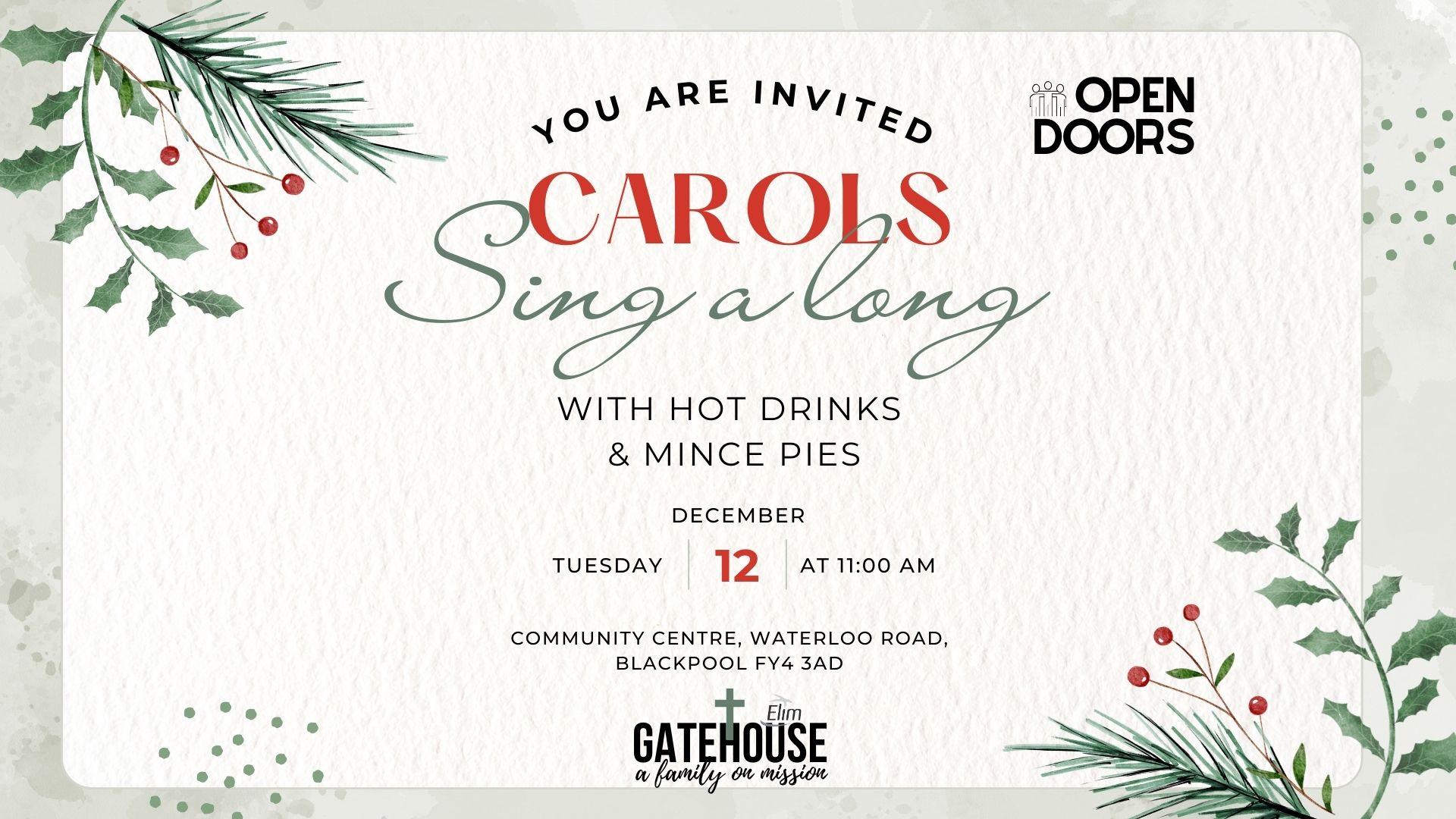 Gatehouse Church Christmas Events 2023